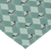 Zwemmende Loon Vogels Groene Argyle Lake Cabine De Tafelkleed (Gekanteld)