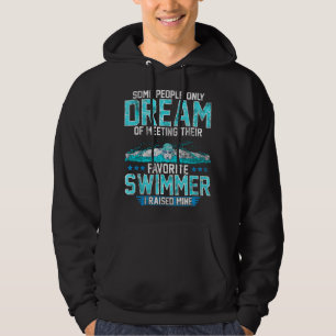 Zwemmende Ouder Zwemmer Moeder Vader Mijn Favoriet Hoodie