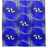 Zwemmende Pinguïns...... Douchegordijn (Voorkant)