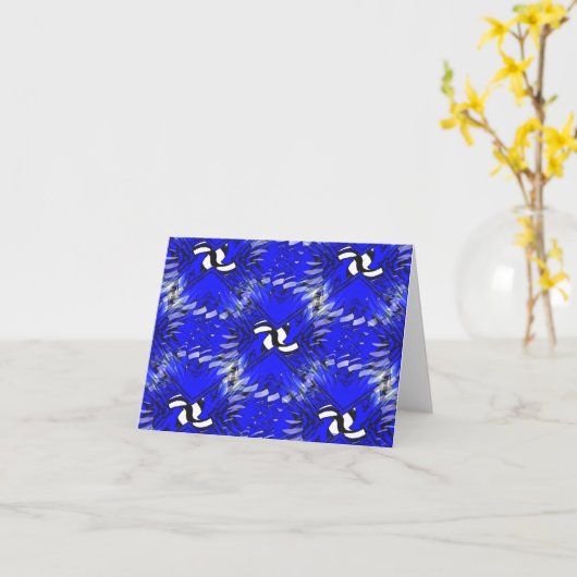 Zwemmende Pinguïns...... Kaart (Gele Bloem)