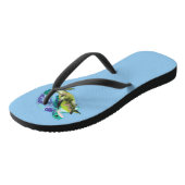 Zwemmende schildpadden teenslippers (Schuin)