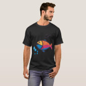 Zwemmende Vis Icoon T-shirt (Voorkant volledig)