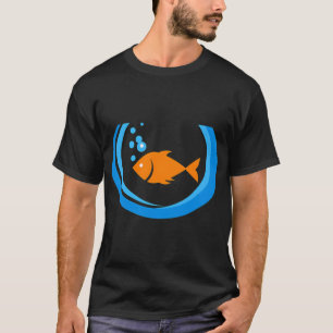 Zwemmende Vissen cartoon T-shirt