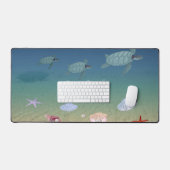 Zwemmende zeeschildpadden bureaumat (Keyboard & Muis)