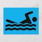 zwemmer-297723 zwemwatersportgolf briefkaart (Voorkant)