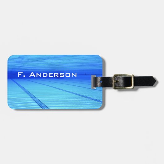 zwemmer bagagelabel (Voorkant horizontaal)