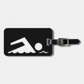 zwemmer bagagelabel (Voorkant horizontaal)