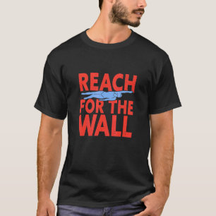 zwemmer Bereik voor het Wandzwemteam T-shirt
