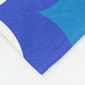 Zwemmer blauw en wit maken een plons fleece deken (Hoek)