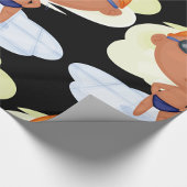 Zwemmer Boy in Goggles en Zwemmen Pet Cadeaupapier