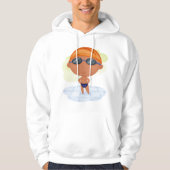 Zwemmer Boy in Goggles en Zwemmen Pet Hoodie (Voorkant)