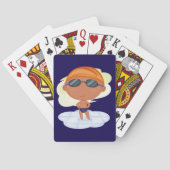 Zwemmer Boy in Goggles en Zwemmen Pet Pokerkaarten (Achterkant)