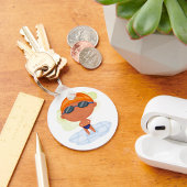 Zwemmer Boy in Goggles en Zwemmen Pet Sleutelhanger