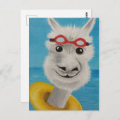 zwemmer briefkaart (Voorkant / Achterkant)