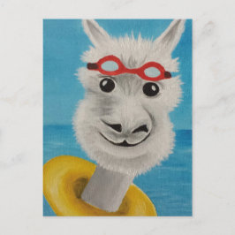 zwemmer briefkaart