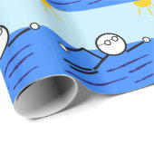 zwemmer cadeaupapier (Rol Hoek)