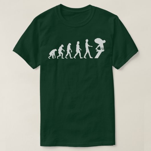 Zwemmer Evolutie Zwemcadeau 1 T-shirt (Design voorkant)