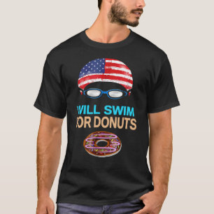 Zwemmer Funny Zwembril Pet Donuts T-shirt