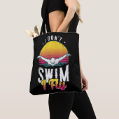 Zwemmer ik niet zwom ik vloog vlindervlieg zwemmen tote bag (Dichtbij)
