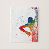 zwemmer in aquarel legpuzzel (Verticaal)