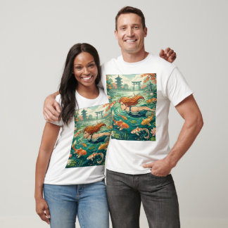 Zwemmer in Koi Vijver T-shirt
