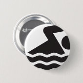 zwemmer ronde button 5,7 cm (Voorkant /achterkant)