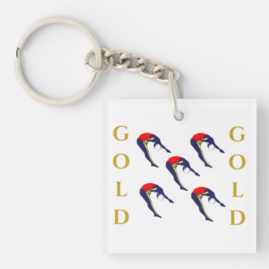 ZWEMMER SLEUTELHANGER (voorkant)