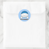 Zwemmer Sticker Sheet (meer maten) (Tas)