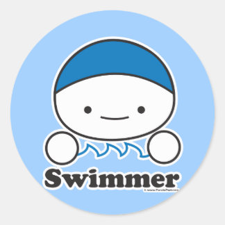 Zwemmer Sticker Sheet (meer maten)