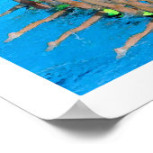 Zwemmer Synchroonzwemmen Poster (Hoek)