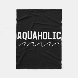 Zwemmer Varend Aquaholic Zwemmen Watersporten Lief Fleece Deken
