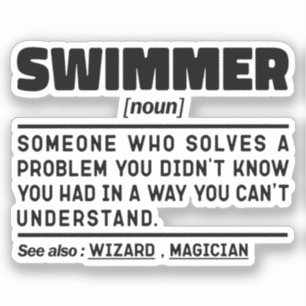 Zwemmer zelfstandig naamwoord definitie duikspecia sticker