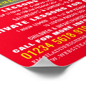 Zwemmer, Zwemles Adverteren Poster (Hoek)