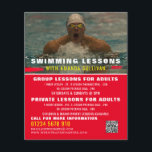 Zwemmer, Zwemmelles Adverteren flyer<br><div class="desc">Zwemmer,  zwemles Adverteren brochures door de Visitekaartje winkel.</div>