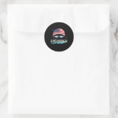 Zwemmer Zwemmen Sport USA Flag Pet Ronde Sticker (Tas)