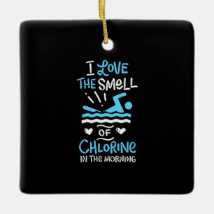 Zwemmer Zwemmen Zwemsport Cadeau Keramisch Ornament