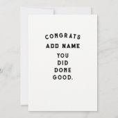 Zwemmer Zwemteam Afstuderen Kaart (Achterkant)