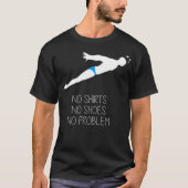 Zwemmer Zwingend Zwim grappige citaten voeten T-shirt (Voorkant)