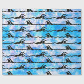 ZWEMMEREN CADEAUPAPIER (Vlak)