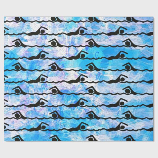 ZWEMMEREN CADEAUPAPIER (Vlak)