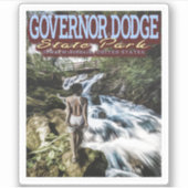 ZWEMMERENDE MEISJES - GOVERNOR DODGE STATE PARK -  STICKER (Voorkant)