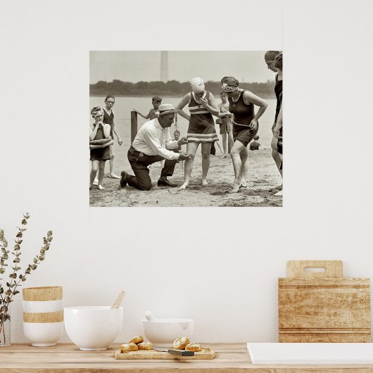 ZWEMMERENDE PATROL 1922 POSTER (Keuken)