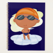 Zwemmerjongen in Zwembril en Zwemmutss Planner (Voorkant)