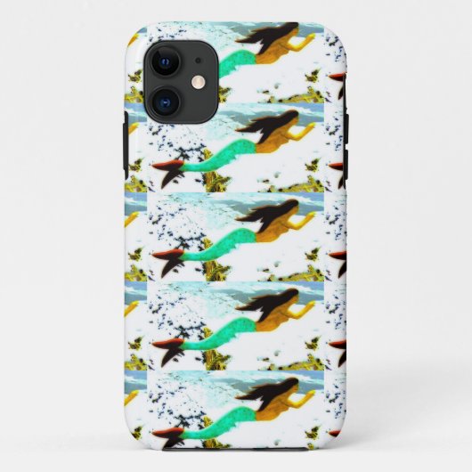 Zwemmermaid patroon Case-Mate iPhone case (Achterkant)