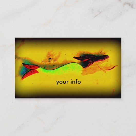 zwemmermaïd visitekaartje (Voorkant)