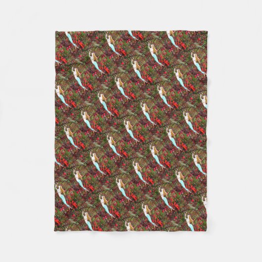 zwemmermata fleece deken (Voorkant)