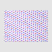 Zwemmers blauw paarse patroonsport tissuepapier (Voorkant)