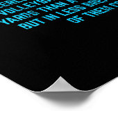 Zwemmers doen meer knijpen in grappige gift-zwemto poster (Hoek)