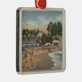 Zwemmers en zonnebaders op het strand metalen ornament (Rechts)