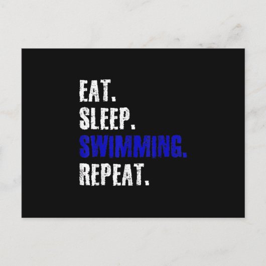 Zwemmers en zwemmers Zomer Zomer Gift Aankondigingskaart (Voorkant)